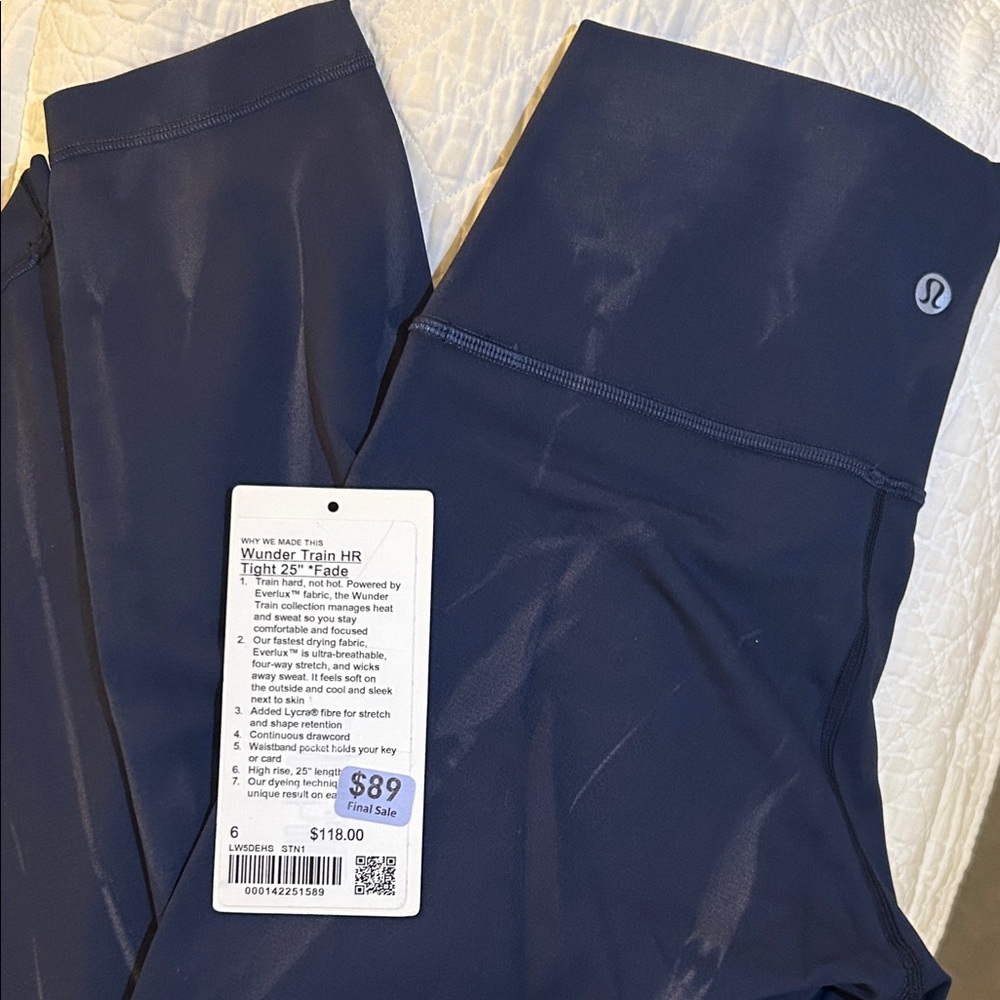 lululemon athletica Wunder train HR 25” fade